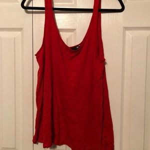 Red tank top